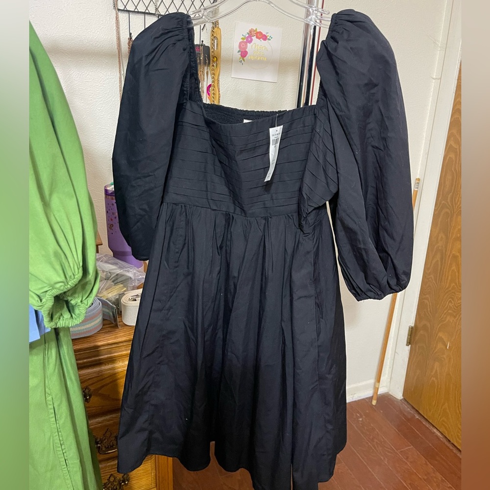 Abercrombie Black Puff Sleeve Women's Dress